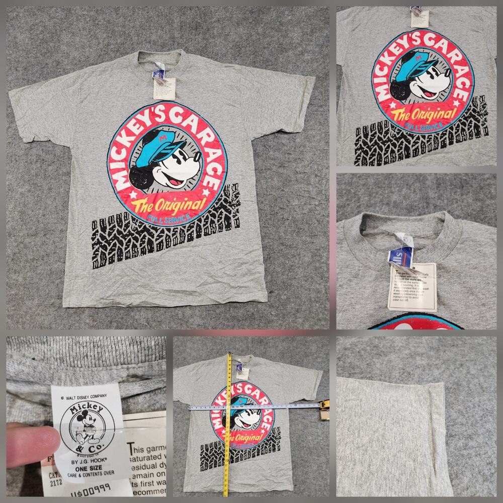 VTG 90s Mickey Mouse & Co Mens OS XL Garage Single Stitch Graphic T Shirt NWT